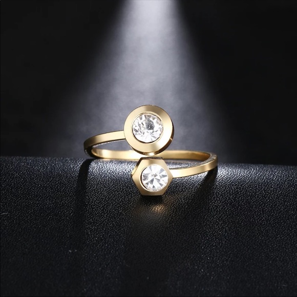 AISHA ♡ SILVER AAA Cubic Zirconia RING Size 9 - Picture 2 of 7